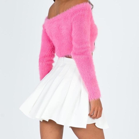 Princess Polly White Cheer Skirt - Picture 3 of 4